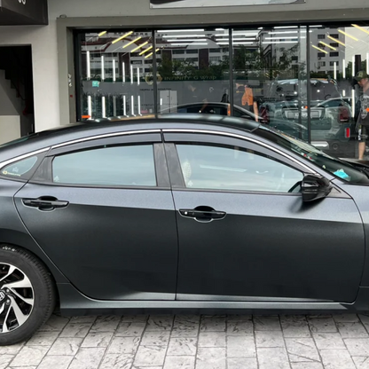 Honda Matte Metallic Graphite Black Car Vinyl Wrap