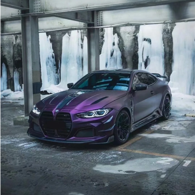 Matte Metallic Purple Car Vinyl Wrapح Special style