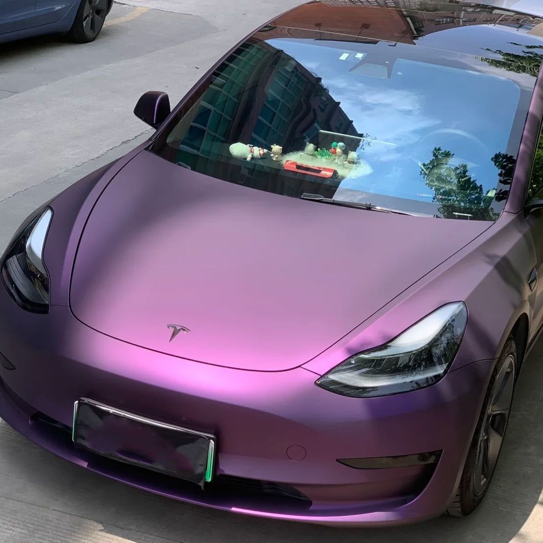 Matte Metallic Purple Car Vinyl Wrapح Special style