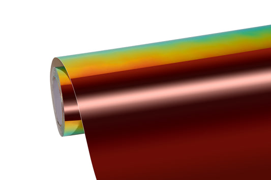 Rainbow Chrome Green Car Vinyl Wrap