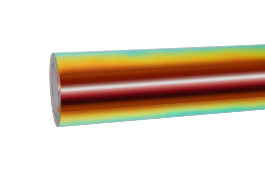 Rainbow Chrome Green Car Vinyl Wrap