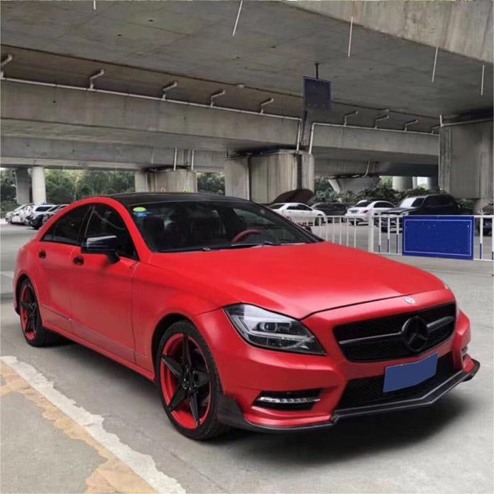 Quality Matte Metallic Red Car Vinyl Wrap  For Sale |