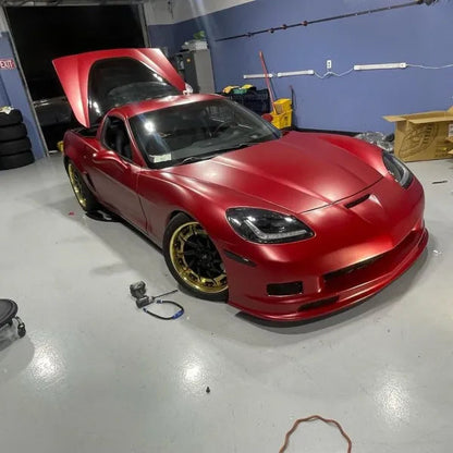 Quality Matte Metallic Red Car Vinyl Wrap  For Sale |