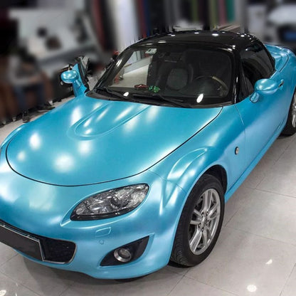 Matte Metallic Sky Blue Car Vinyl Wrap