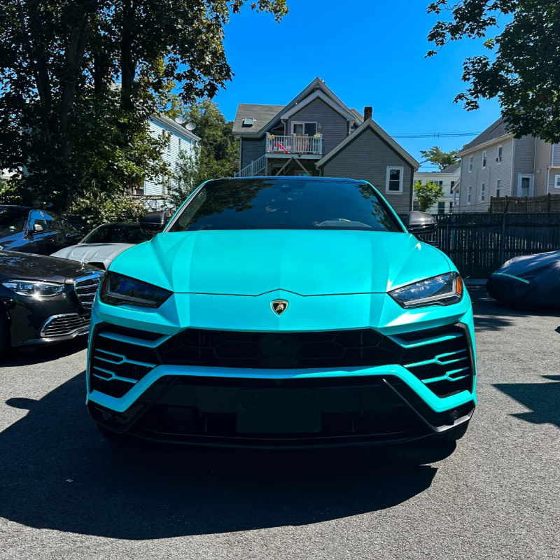 Quality Matte Metallic Tiffany Blue Car Vinyl Wrap  For Sale |