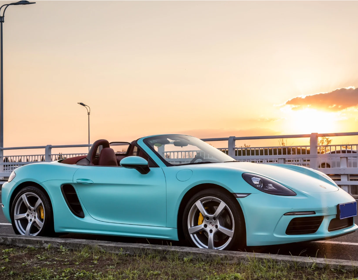 Quality Matte Metallic Tiffany Blue Car Vinyl Wrap  For Sale |