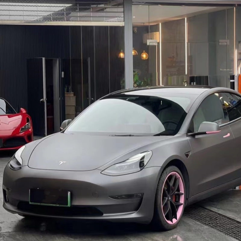 Matte Pearl Metal Grey Car Vinyl Wrap