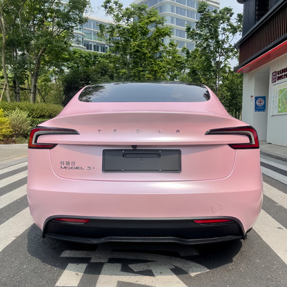 Matte Pure Metal Cherry Pink Car Vinyl Wrap