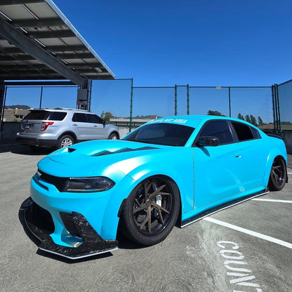 Metallic Neon Ice Blue Car Vinyl Wrap