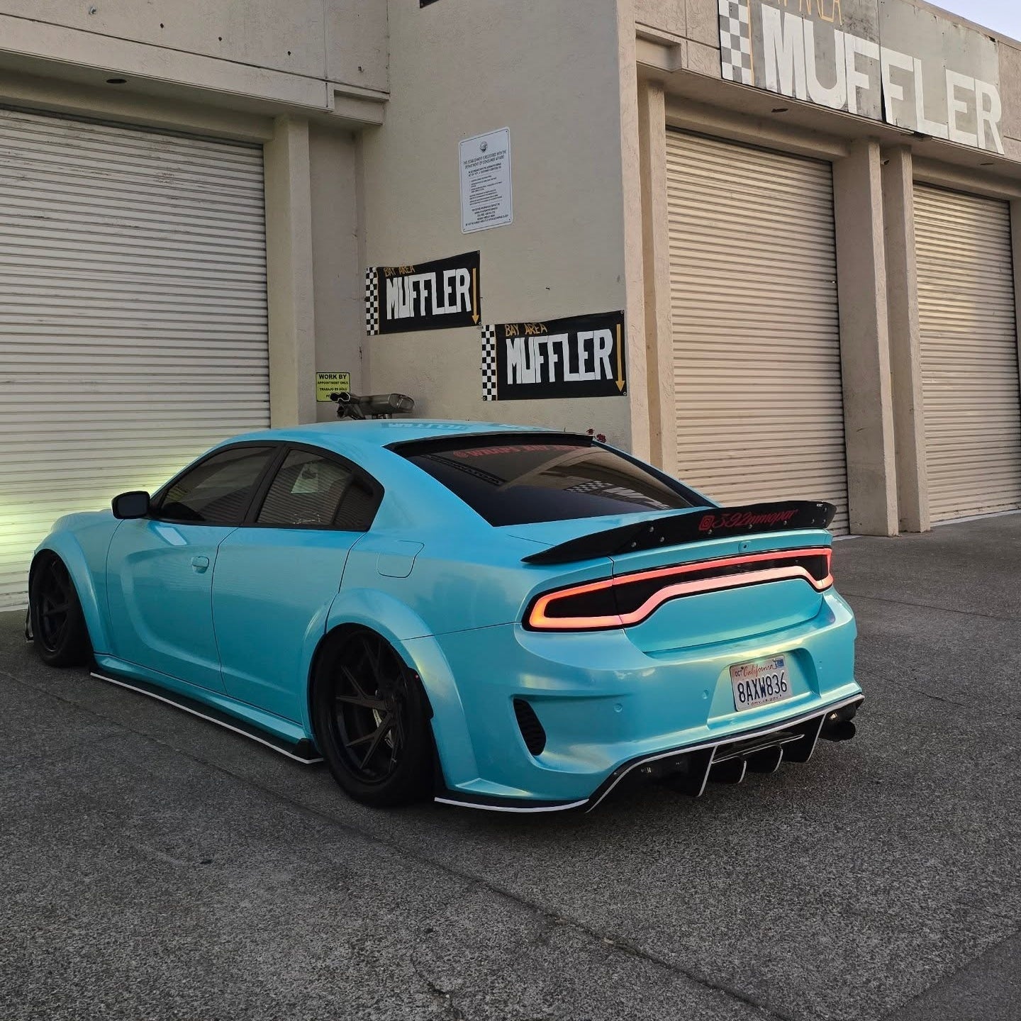 Metallic Neon Ice Blue Car Vinyl Wrap