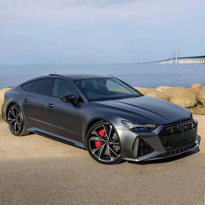 Matte Metallic PET AMG Grey Car Vinyl Wrap