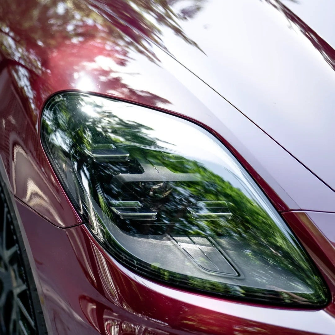 PET Ankara Red Car Vinyl Wrap