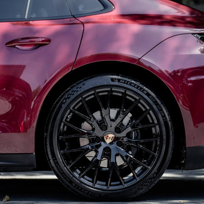 PET Ankara Red Car Vinyl Wrap