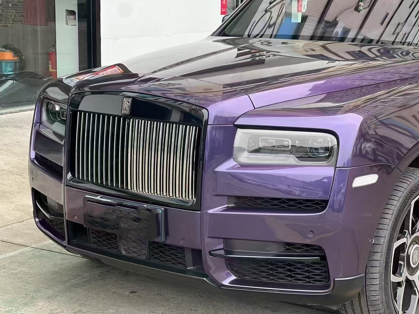 PET Gloss Galaxy Flash Purple Car Vinyl Wrap