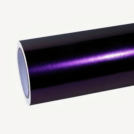 Quality PET Gloss Ghost Midnight Purple Car Vinyl Wrap  For Sale |