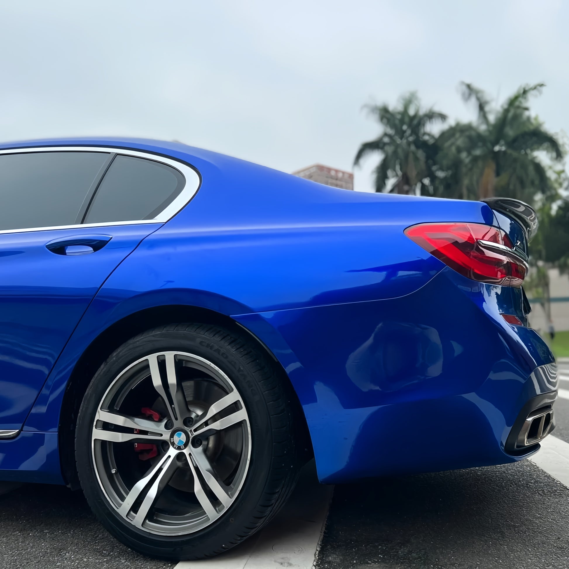 Gloss Liquid Ocean Blue Car Vinyl Wrap