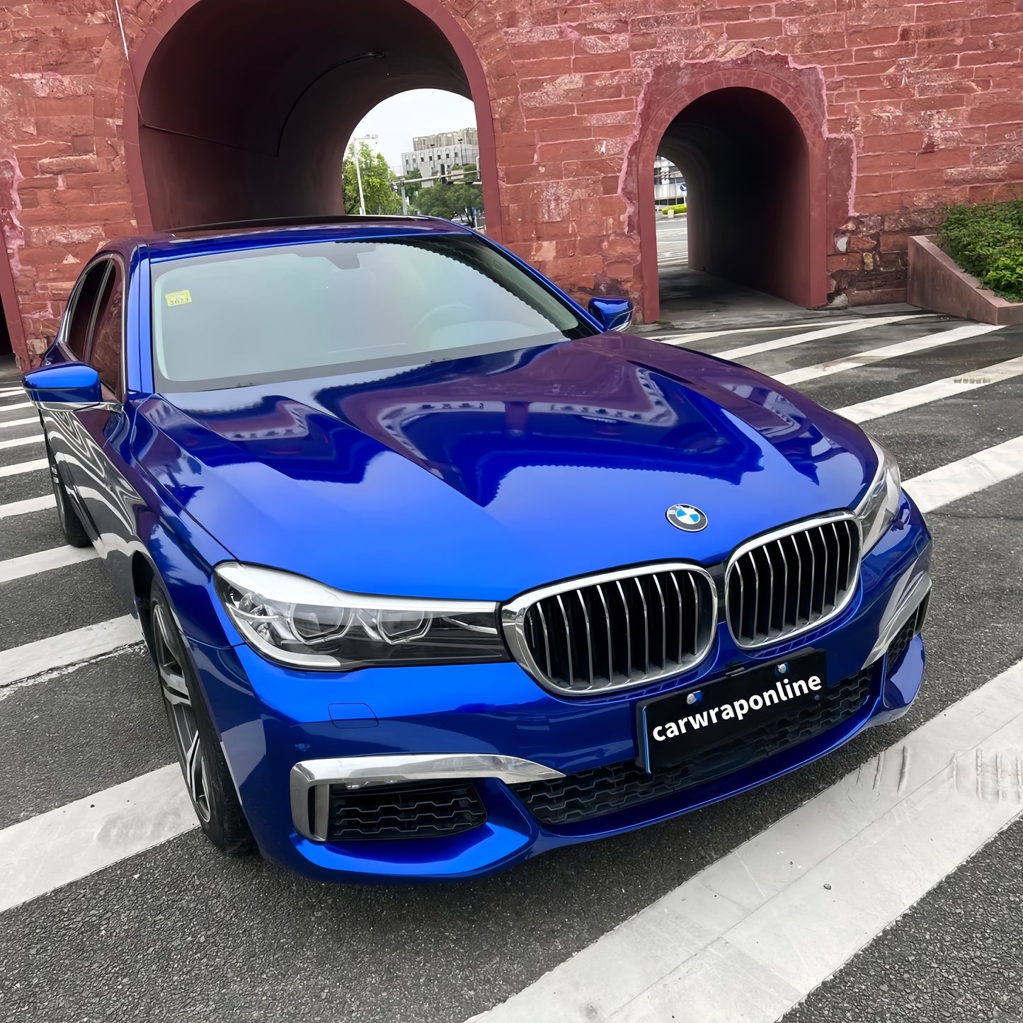 Gloss Liquid Ocean Blue Car Vinyl Wrap