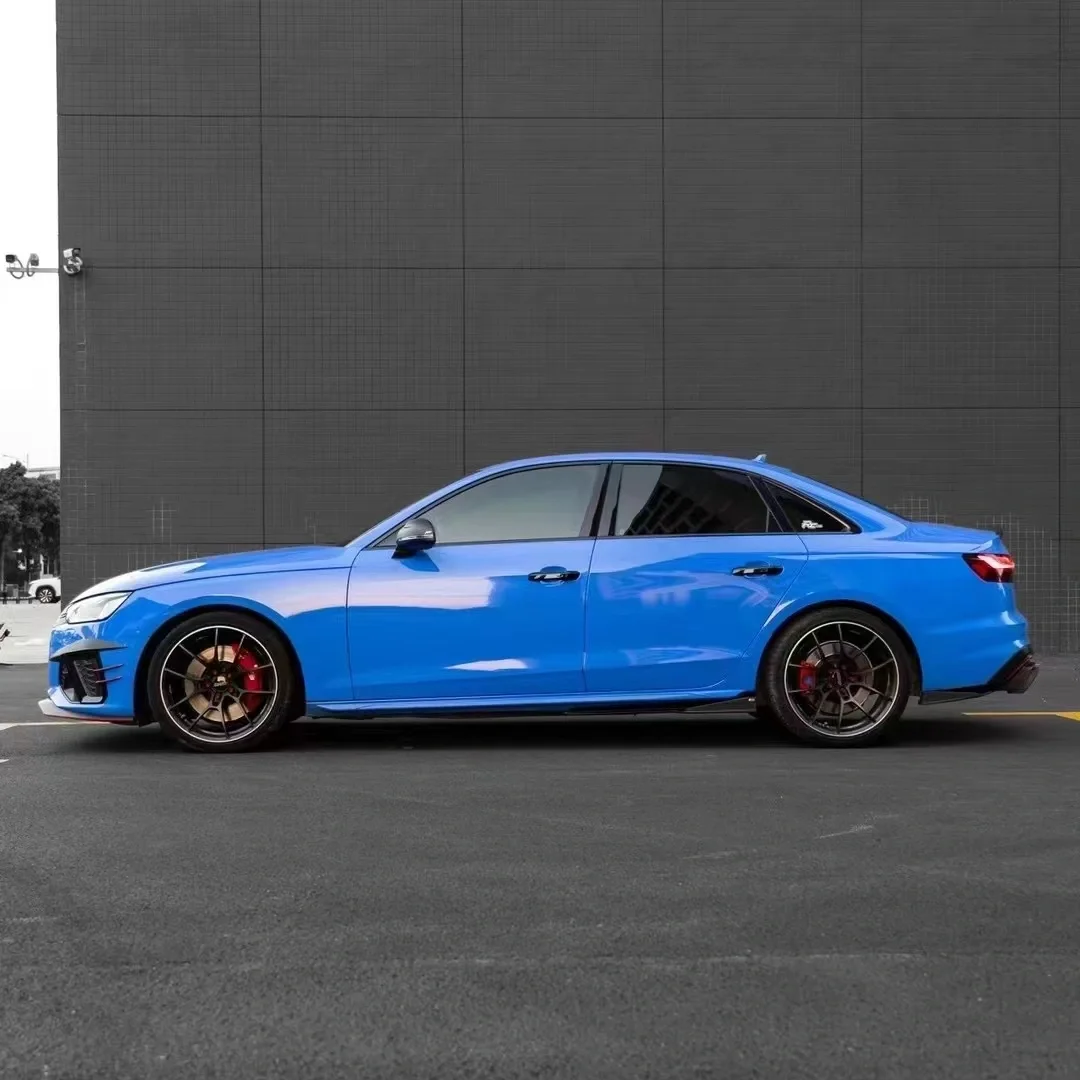 PET Gloss Mako Blue Car Vinyl Wrap