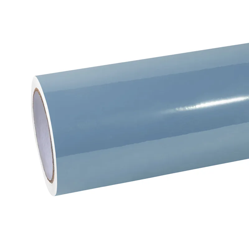 PET Gloss Meisen Blue Car Vinyl Wrap