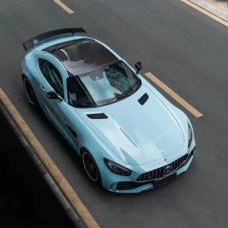 PET Gloss Meisen Blue Car Vinyl Wrap