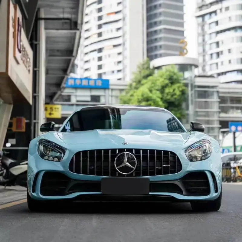 PET Gloss Meisen Blue Car Vinyl Wrap