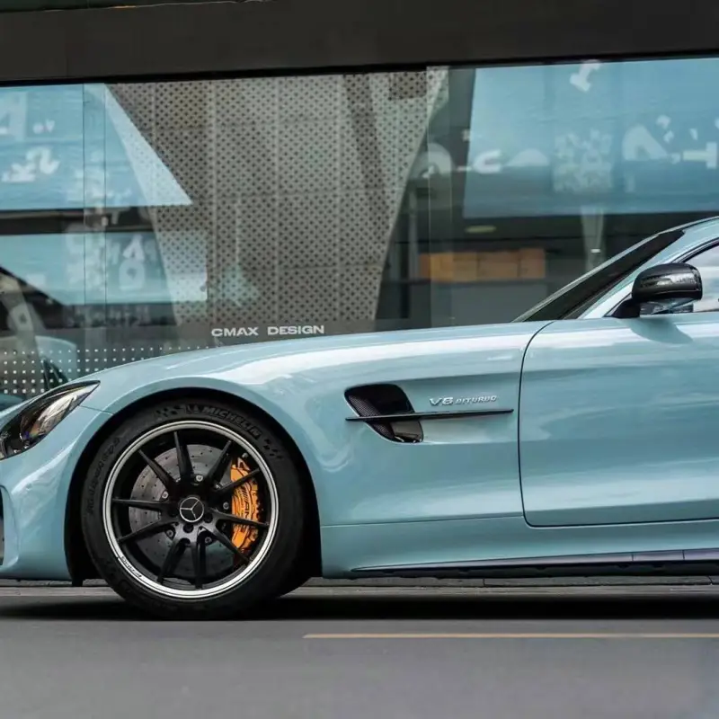 PET Gloss Meisen Blue Car Vinyl Wrap