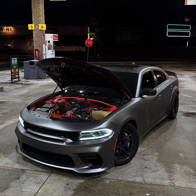 Matte Metallic PET AMG Grey Car Vinyl Wrap