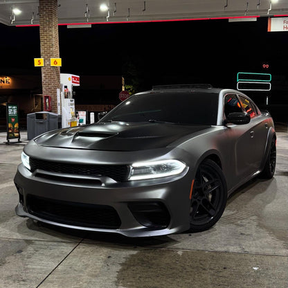 Matte Metallic PET AMG Grey Car Vinyl Wrap