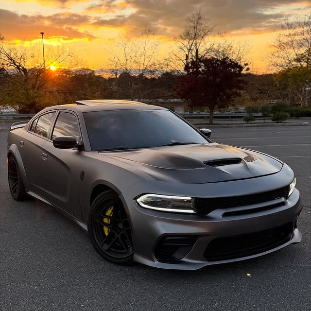 Matte Metallic PET AMG Grey Car Vinyl Wrap