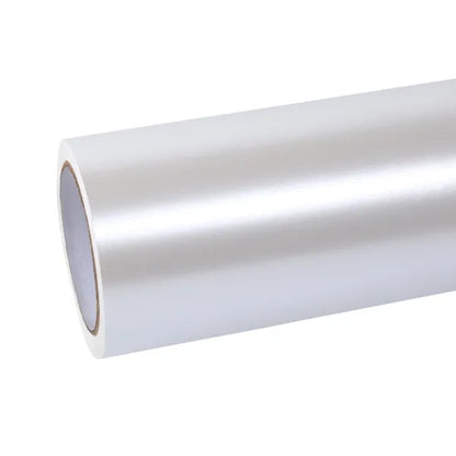 Pure Metal White Car Vinyl Wrap