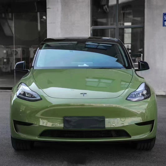 Tesla Gloss PET Racing Green Car Vinyl Wrap