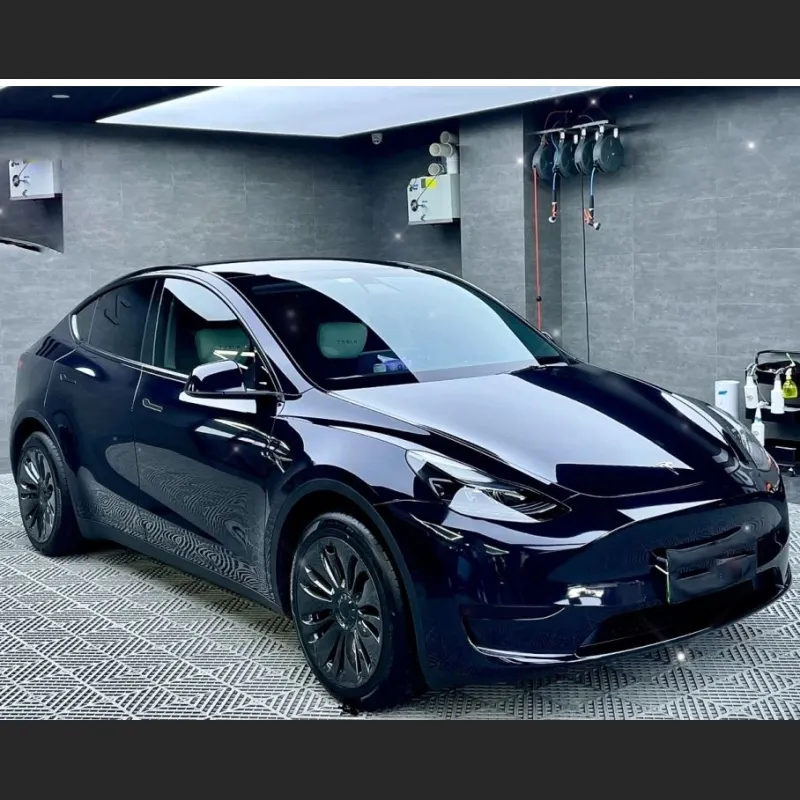 Tesla PET Spar Blue Black Car Vinyl Wrap