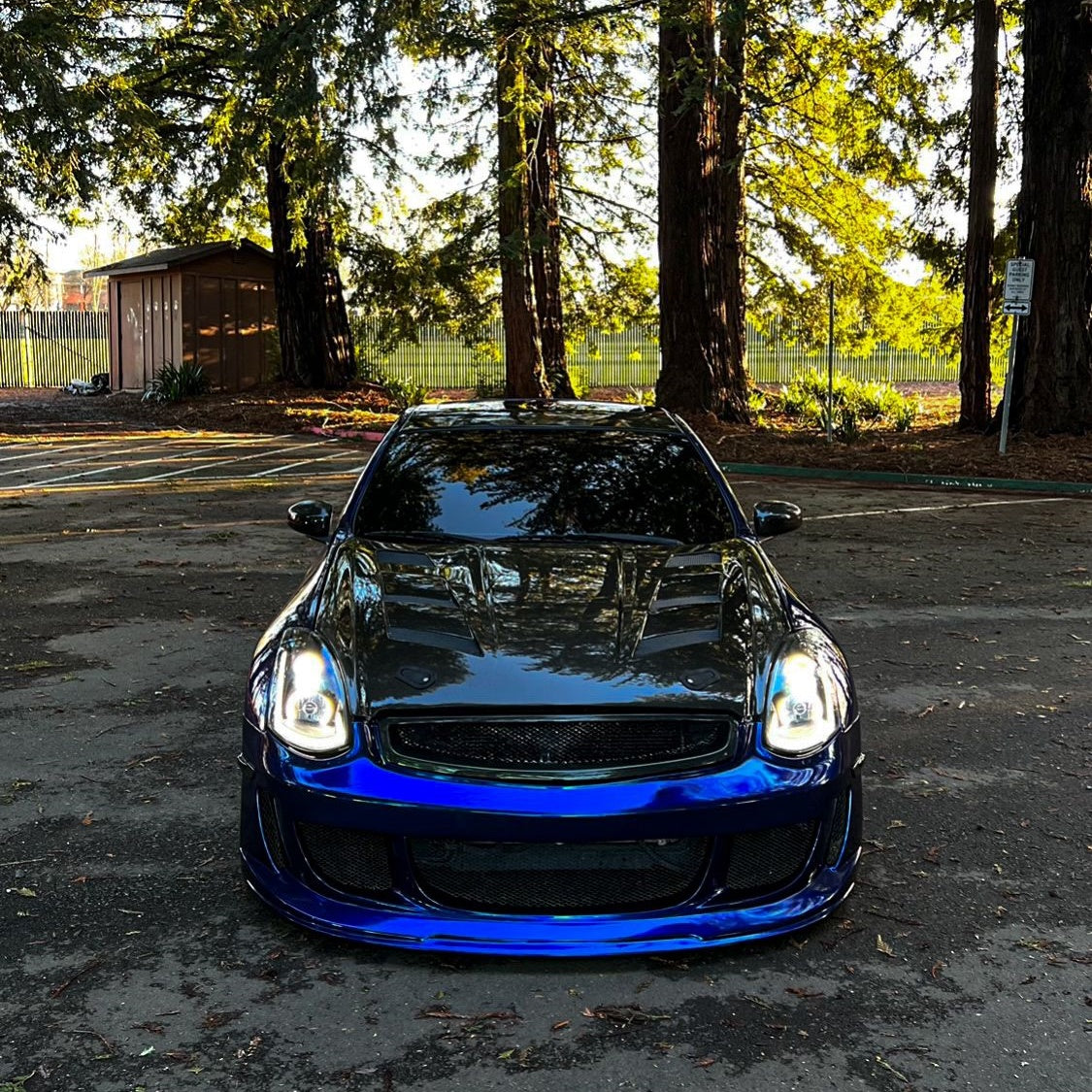 Porsche BMW Gloss PET Gentian Blue Car Vinyl Wrap