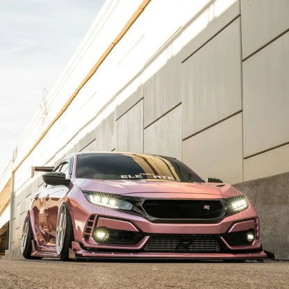 Porsche BMW Tesla  Benz Gloss PET Bentley Passion Pink Car Vinyl Wrap