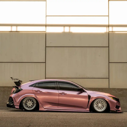 Porsche BMW Tesla  Benz Gloss PET Bentley Passion Pink Car Vinyl Wrap