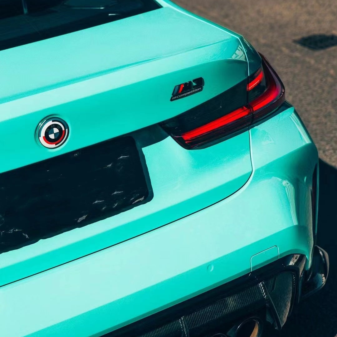 Porsche PET Gloss Mint Green Car Vinyl Wrap