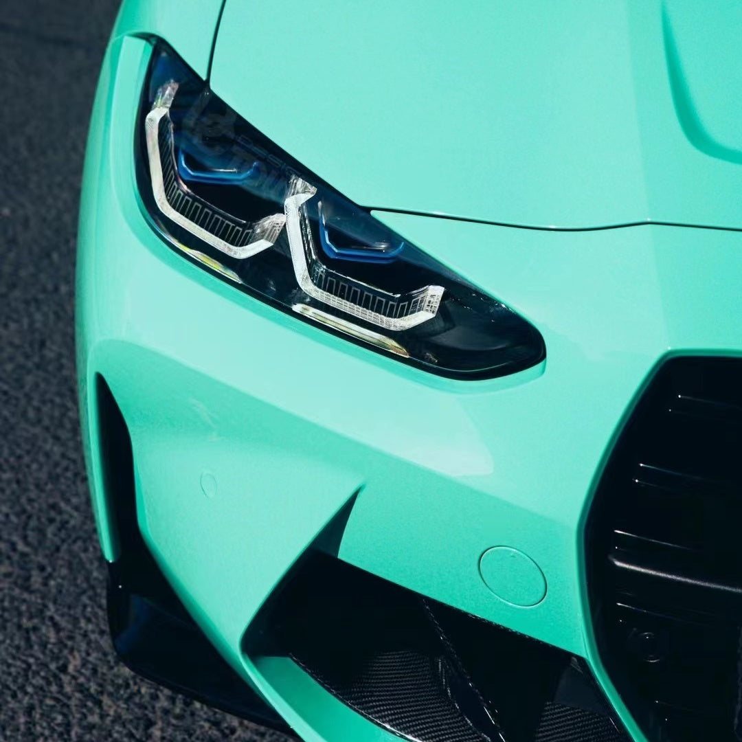 Porsche PET Gloss Mint Green Car Vinyl Wrap