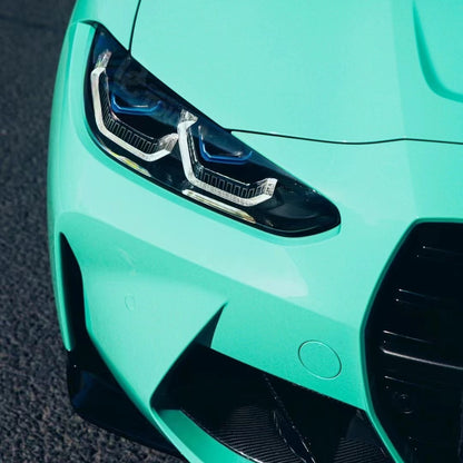 Porsche PET Gloss Mint Green Car Vinyl Wrap