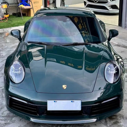 Porsche PET Gloss Viridis Green Car Vinyl Wrap