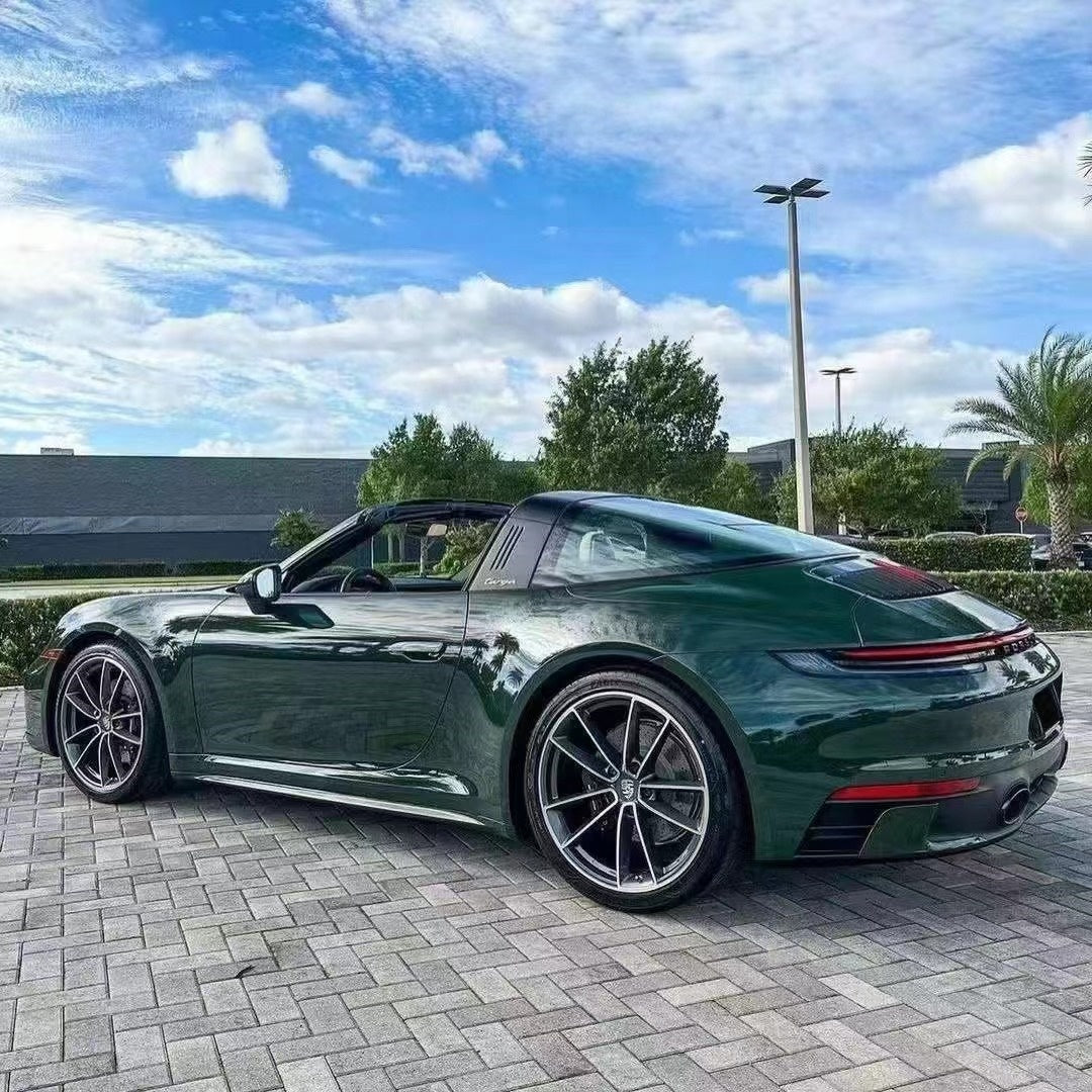 Porsche PET Gloss Viridis Green Car Vinyl Wrap