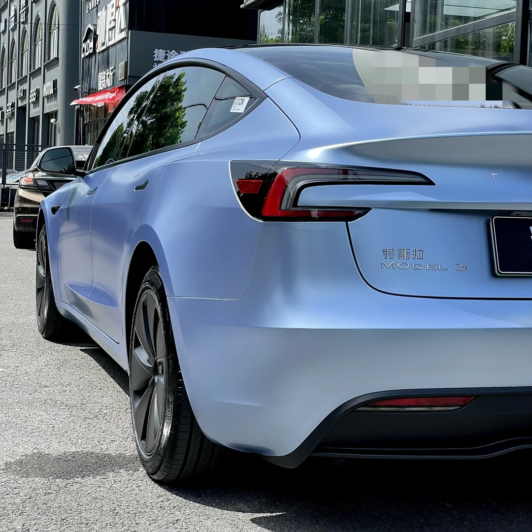 Quality Pure Metal Mist Blue Car Vinyl Wrap  For Sale |