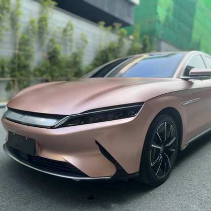 Pure Metal Rose Gold Car Vinyl Wrap