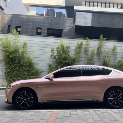 Pure Metal Rose Gold Car Vinyl Wrap