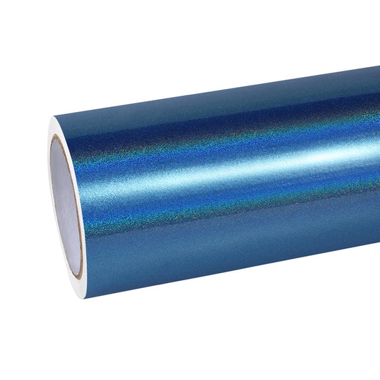 Quality Glossy Laser Blue Car Vinyl Wrap  For Sale |