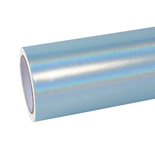 Quality Rainbow Holographic Ocean Blue Car Vinyl Wrap  For Sale |