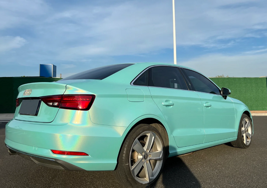 Rainbow Holographic Tiffany Car Vinyl Wrap