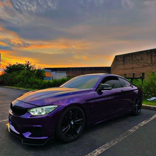 Quality Super Gloss Black Purple Carbon Car Vinyl Wrap  For Sale |
