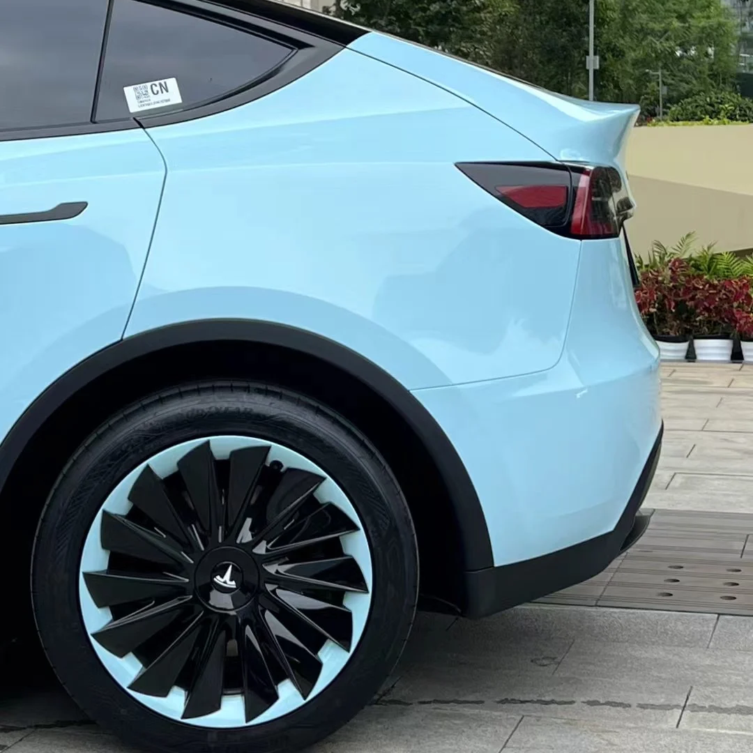 Super Gloss Glacier Blue Car Vinyl Wrap