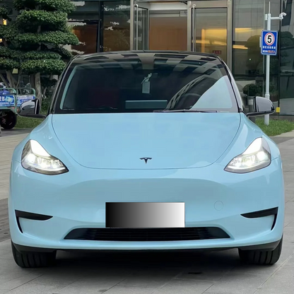 Super Gloss Glacier Blue Car Vinyl Wrap