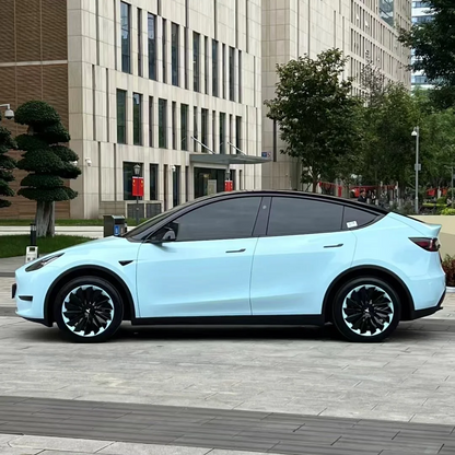 Super Gloss Glacier Blue Car Vinyl Wrap